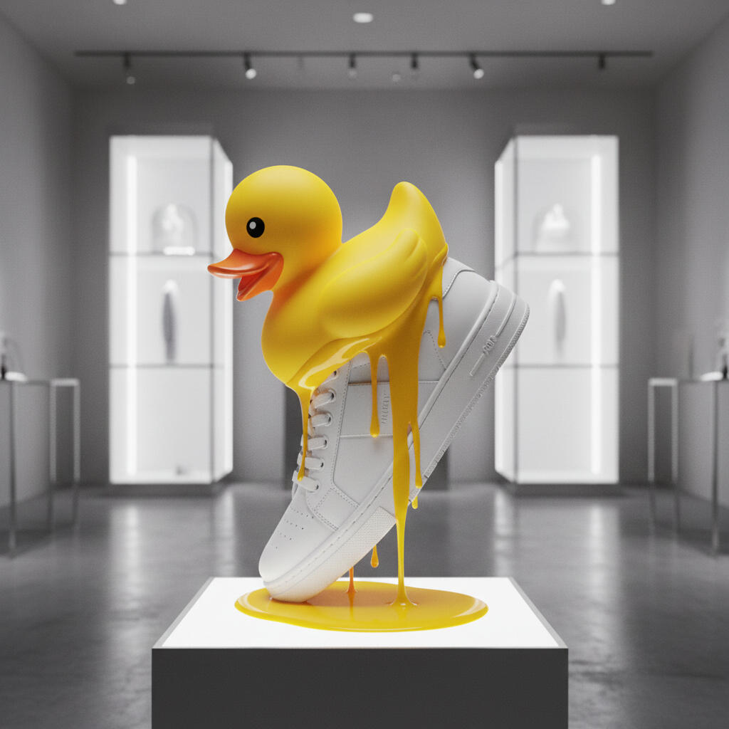 The Golden Sole: Designer Sneaker Duck