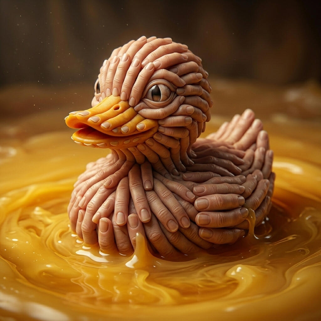The Finger Duck: Anatomical Surrealism